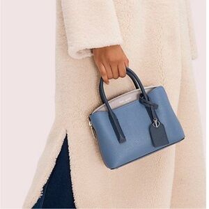 Kate Spade Margaux mini satchel Blue & gray new without tags crossbody shoulder